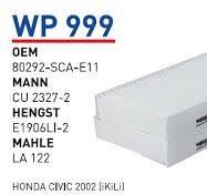 POLEN FILTRESI HONDA CR-V II - CIVIC V II 1,6-2,0 ÇIFTLI