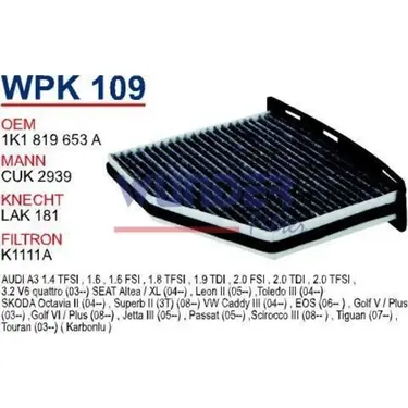 POLEN FILTRESI VW GOLF V-CADDY-PASSAT-JETTA (KARBONLU)