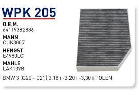 POLEN FILTRESI BMW 3 (G20 - G21) 3,18 i -3,20 i -3,30 i