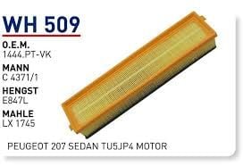 HAVA FILTRESI CITROEN C4 1.6 16v PEUGEOT 207 SEDAN