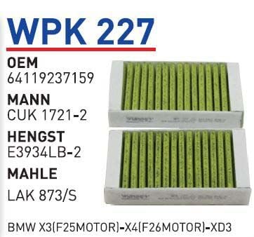 POLEN FILTRESI BMW X3-X4-XD3 (F25-F26)