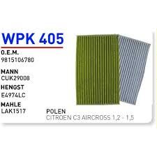 POLEN FILTRESI CITROEN C3 AIRCROSS 1,2 - 1,5 OPEL CROSSLAND 1,2- 1,5