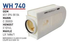 HAVA FILTRESI MERCEDES C-KLASSE/ E-KLASSECOUPE- GLK (X204) 10 >