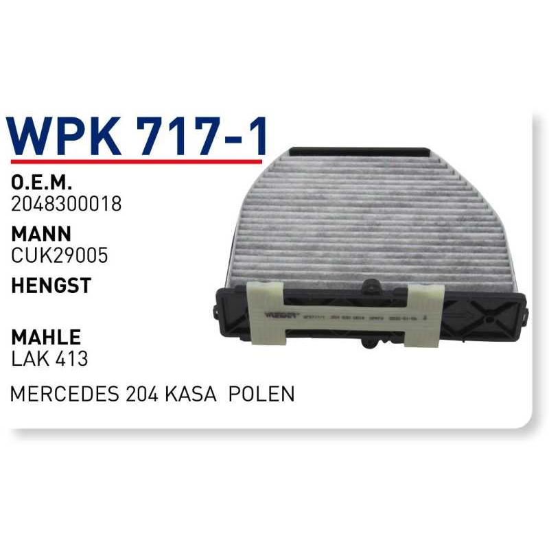POLEN FILTRESI MERCEDES 204 KASA