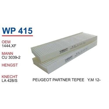 POLEN FILTRESI PEUGEOT PARTNER TEPEE Y.M 08-