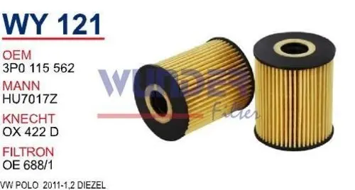 YAG FILTRESI VOLKSWAGEN POLO 2011> 1,2 DIZEL
