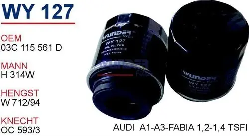 YAG FILTRESI AUDI A1-A3-FABIA 1,2-1,4 TSI