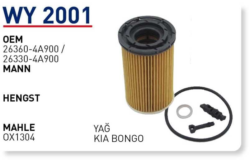 KİA BONGOO H100 YENİ MODEL YAĞ FİLTRESİ