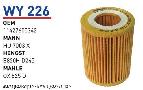 YAG FILTRESI BMW 1 [F20/F21] 11 > - BMW 3 [F30/F31] 12 >