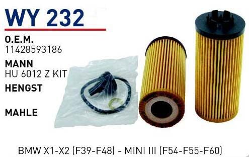 YAG FILTRESI BMW X1-X2 (F39-F48) - MINI III (F54-F55-F60)