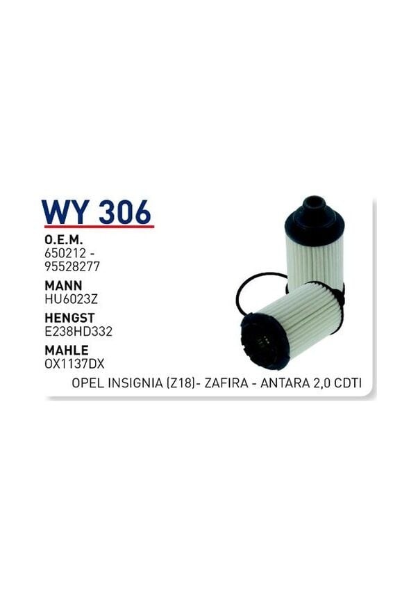 YAG FILTRESI OPEL INSIGNIA (Z18)- ZAFIRA - ANTARA 2,0 CDTI