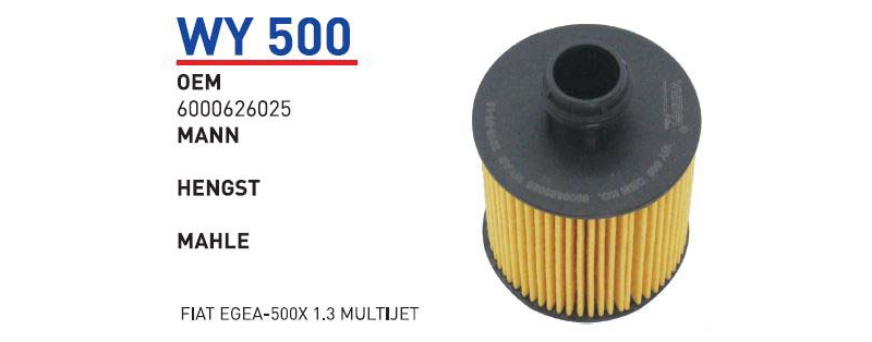 YAG FILTRESI FIAT EGEA - 500 X - DOBLO 1,3 MULTIJET
