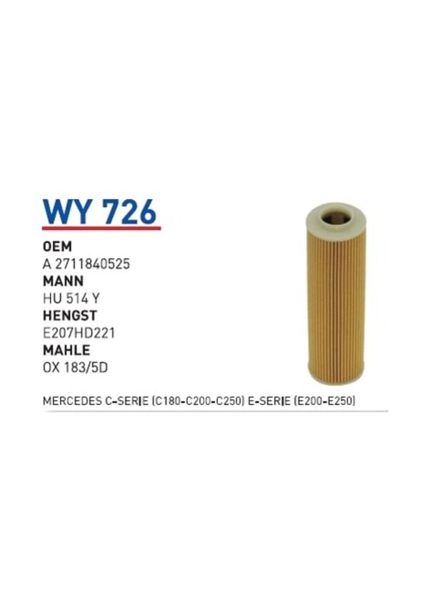 YAG FILTRESI MERCEDES C-SERIE(C180-C200-C250) E-SERIE(E200-E250)