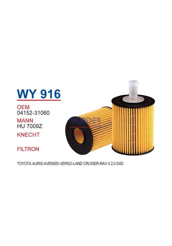 YAG FILTRESI TOYOTA AURIS-AVENSIS-VERSO-LAND CRUISER-RAV 4 2,0 D4D