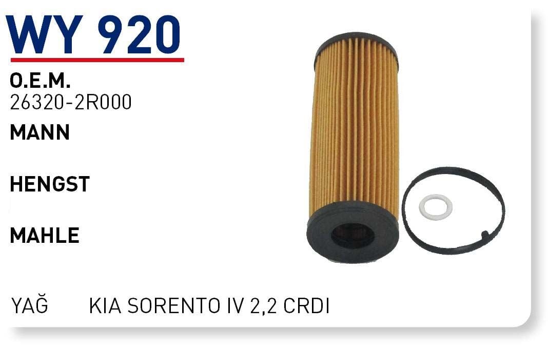 YAG FILTRESI KIA SORENTO IV 2,2 CRDI