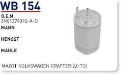 YAKIT FILTRESI VOLKSWAGEN CRAFTER 2,0 TDI