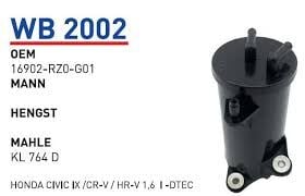 YAKIT FILTRESI HONDA CIVIC IX /CR-V / HR-V 1,6 I DTEC
