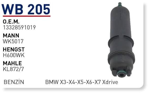 YAKIT FILTRESI BMW X3-X4-X5-X6-X7 Xdrive