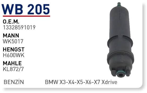YAKIT FILTRESI BMW X3-X4-X5-X6-X7 Xdrive