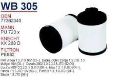 YAKIT FİLTRESİ CITROEN JUMPER III Y.M 08- FiAT ALBEA - PALİO - DOBLO 1.3 JTD OPEL CORSA C - COMBO C