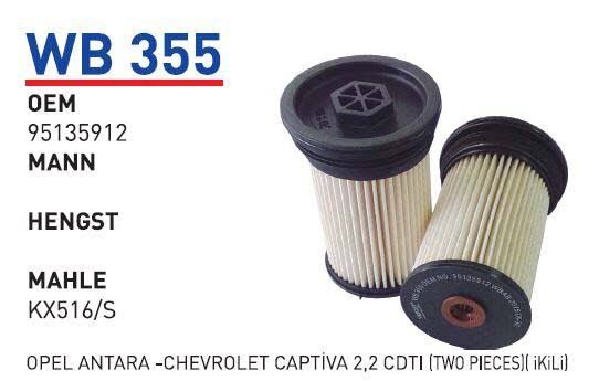 YAKIT FILTRESI OPEL ANTARA -CHEVROLET CAPTIVA 2,2 CDTI (IKILI)