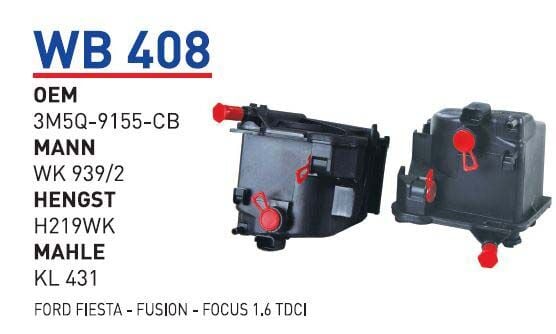 YAKIT FILTRESI FORD CITROEN PEUGEOT VOLVO S40 TDCI