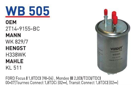 YAKIT FILTRESI FORD CONNECT 95 CC