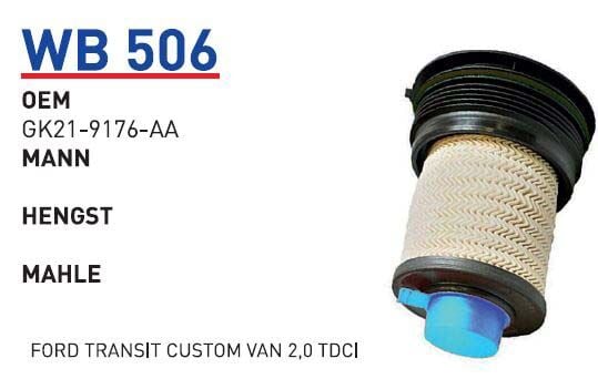 YAKIT FILTRESI FORD TRANSIT CUSTOM VAN 2,0 TDCI