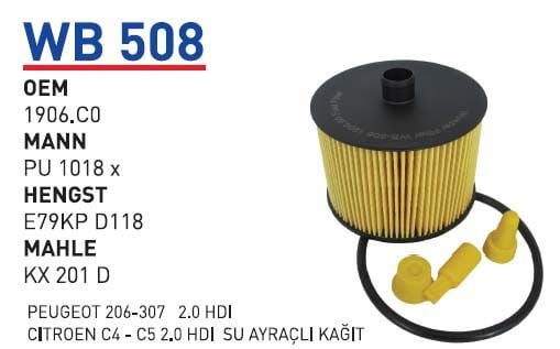 YAKIT FILTRESI FORD CITROEN FIAT PEUGEOT VOLVO 2.0 HDI