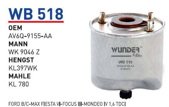 YAKIT FILTRESI FORD MAZDA VOLVO 1,6 TDCI