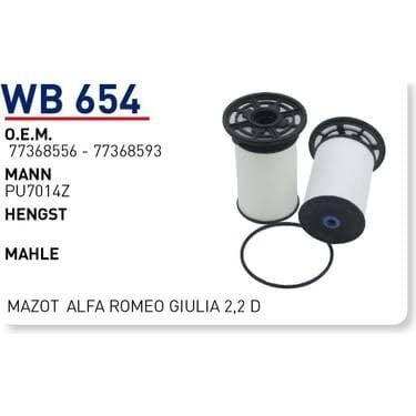YAKIT FILTRESI FIAT DUCATO CITROEN JUMPER PEUGEOT BOXER ALFA ROMEO GIULIA 2,2 D