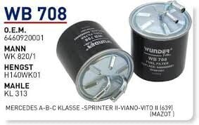 YAKIT FILTRESI MERCEDES A-B-C KLASSE-SPRINTER II-VIANO-VITO II (639)