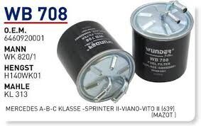 YAKIT FILTRESI MERCEDES A-B-C KLASSE-SPRINTER II-VIANO-VITO II (639)
