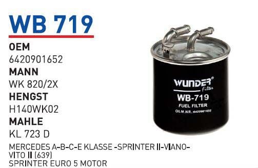 YAKIT FILTRESI MERCEDES A-B-C-EKLASSE-SPRINTER II-VIANO-VITO II (639) SPRINTER EURO 5 MOTOR