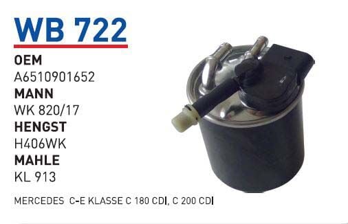 YAKIT FILTRESI MERCEDES C-EKLASSEC 180 CDI, C 200 CDI