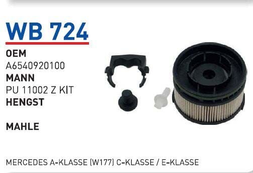 YAKIT FILTRESI MERCEDES A-KLASSE(W177) C-KLASSE/ E-KLASSE