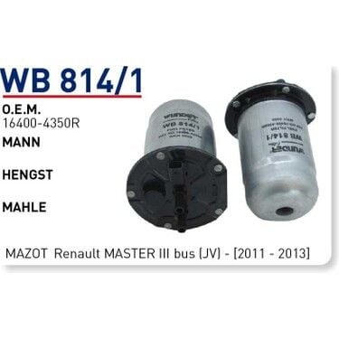 YAKIT FILTRESI Renault MASTER III bus (JV) - [2011 - 2013]