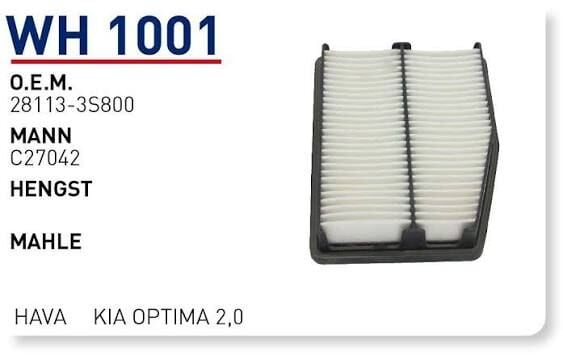 HAVA FILTRESI KIA OPTIMA 2,0