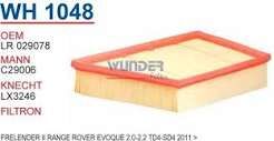 HAVA FILTRESI FRELENDER II - RANGE ROVER EVOQUE2,0-2,2 TD 4-SD4 2011>