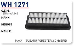 HAVA FILTRESI SUBARU FORESTER 2,0 HYBRID  - XV 1,6