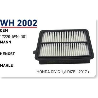 HAVA FILTRESI HONDA CIVIC 1,6 DIZEL 2017 >