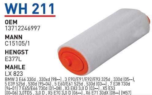 HAVA FILTRESI BMW E87 1.20d-E46 320d-E39 520d-X3-X5 M47 3.0 d LAND ROVER FREELANDER2.0 TD4