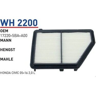 HAVA FILTRESI HONDA CIVIC 05-16 2,0 L