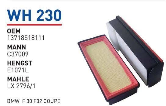HAVA FILTRESI BMW F SERIE - GRAND COUPE - X3-X4-X5-X6 XDRIVE