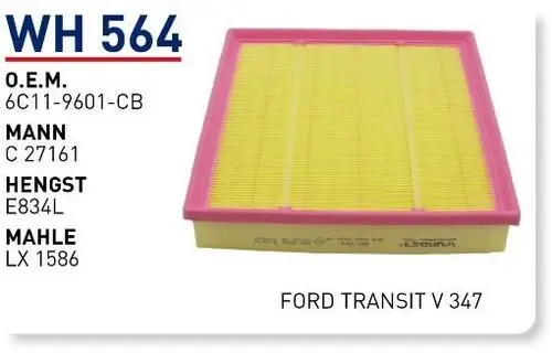 HAVA FILTRESI FORD TRANSiT V 347