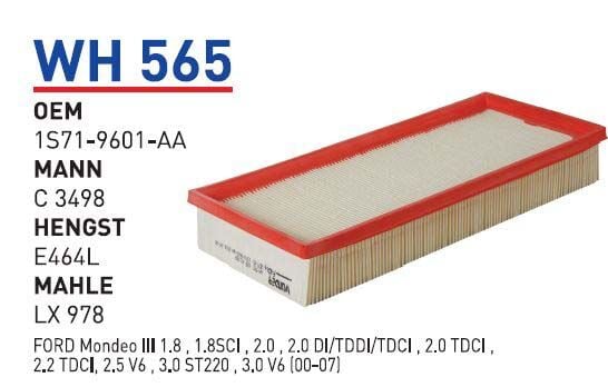 HAVA FILTRESI FORD MONDEO III 00-