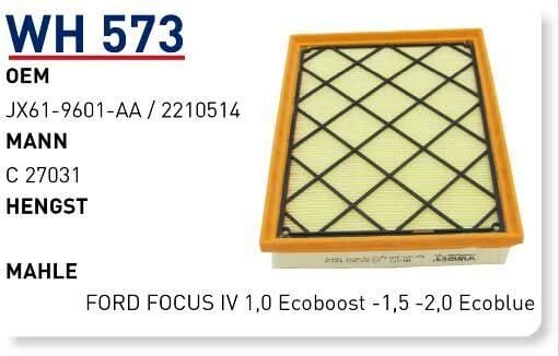 HAVA FILTRESI FORD FOCUS IV 1,0 Ecoboost -1,5 -2,0 Ecoblue