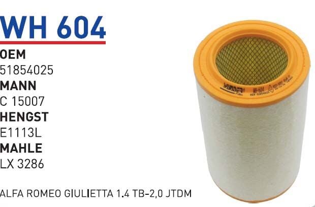 HAVA FILTRESI ALFA GIULIETTA (940) 1,4 TB-2,0 JTDM 16 V