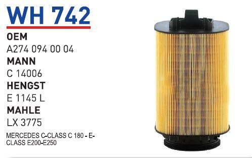HAVA FILTRESI MERCEDES C-CLASS C 180 - E-CLASS E200-E250