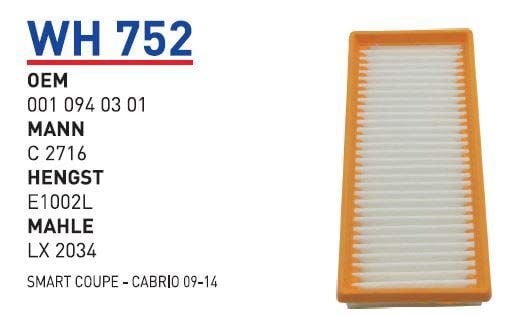 HAVA FILTRESI SMART COUPE- CABRIO 09-14